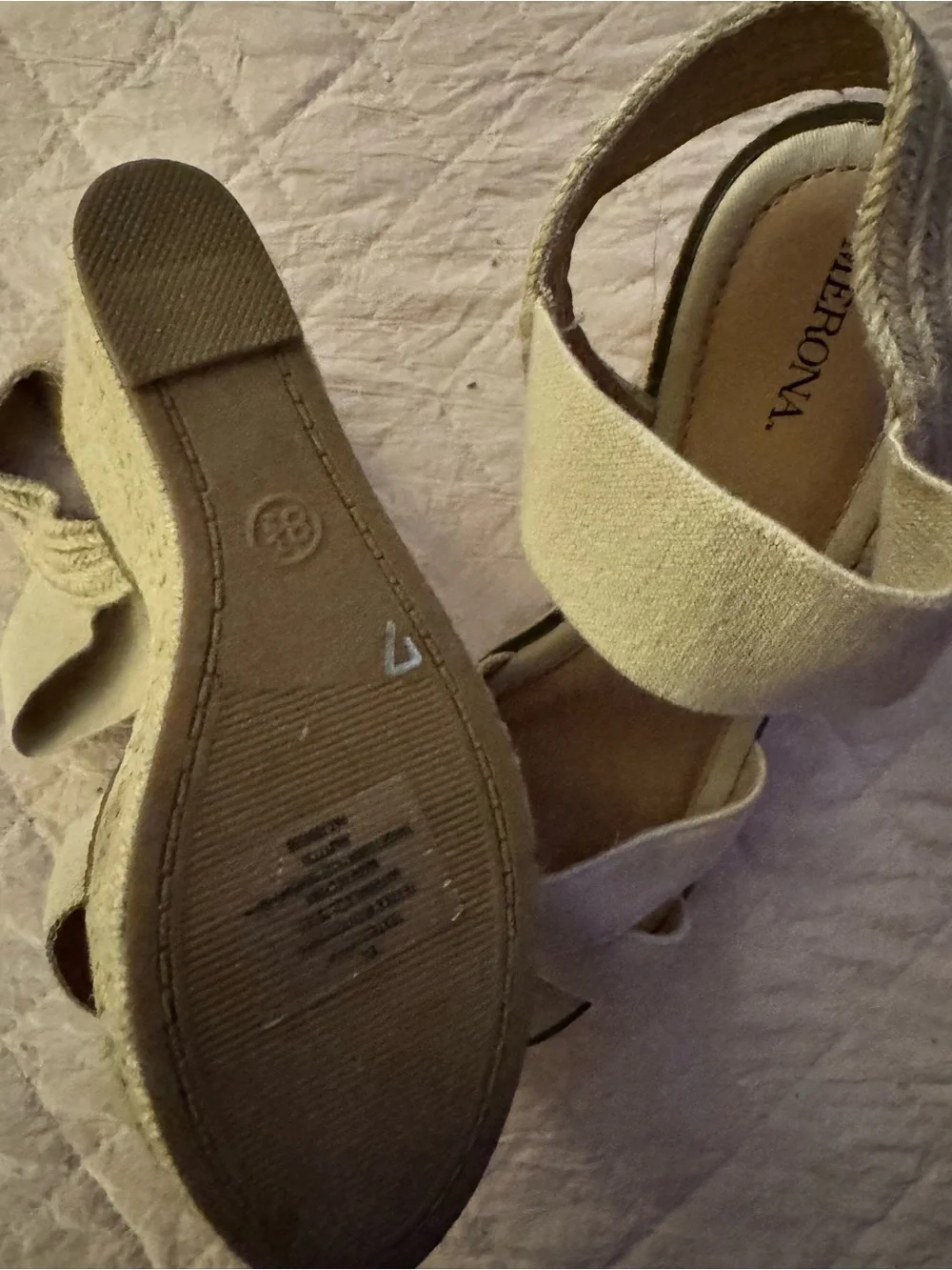 Merona Wedge Espadrille Sandals in Light Beige - Women